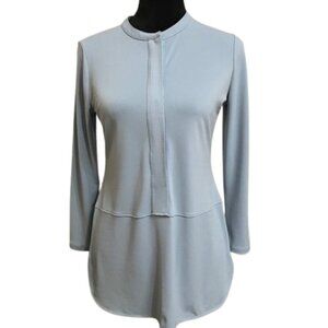 LAUREN Ralph Lauren Women's Light Blue Tunic Blouse Size Small Petite